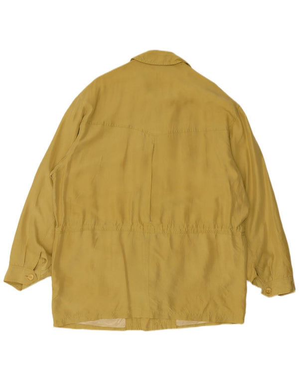 Vintage Ανδρικό Utility Jacket UK 44 2XL Yellow Silk
