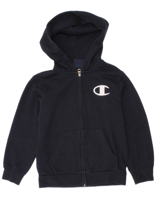 Champion Boys Zip Hoodie πουλόβερ 5-6 ετών XS Navy Blue Cotton