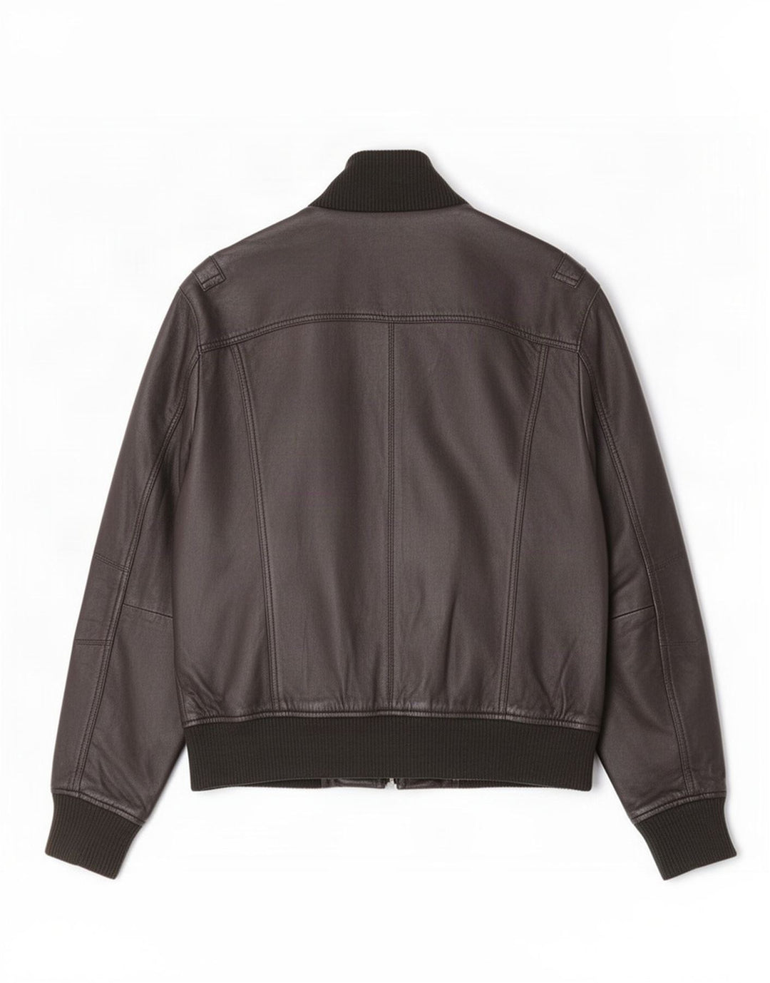 Gipsy Mens Bomber Leather Jacket UK 38 Medium Black