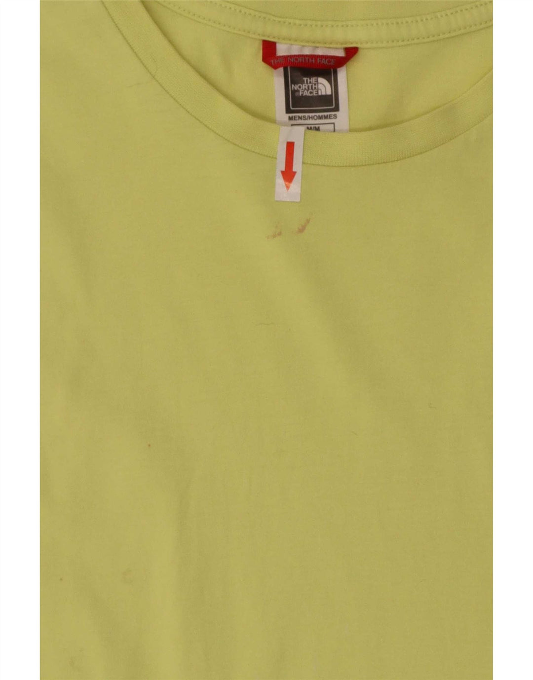 Ανδρικό T-Shirt North Face Top από μεσαίο κίτρινο βαμβάκι