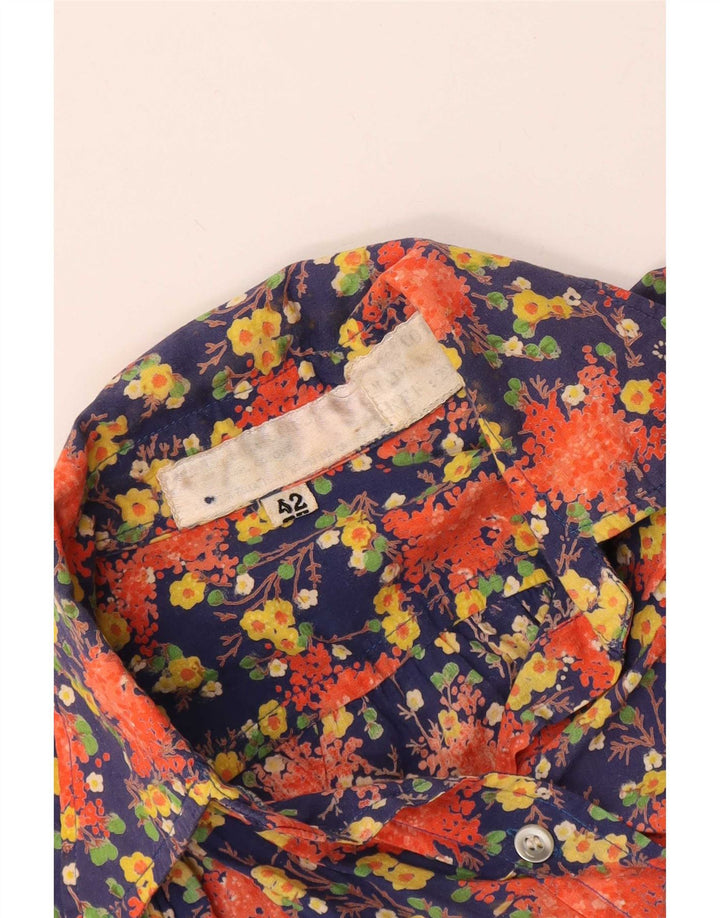 Vintage Γυναικείο Πουκάμισο Μπλούζα IT 42 Medium Πολύχρωμο Floral