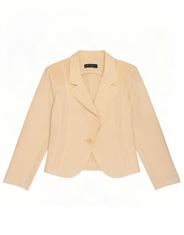 Rinascimento Γυναικείο σακάκι με 1 κουμπί UK 6 XS Off White