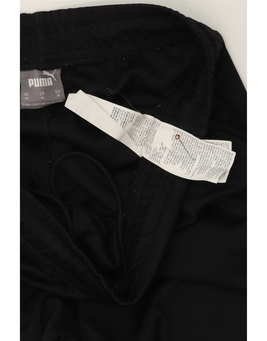 Ανδρική αθλητική φόρμα Puma Παντελόνι μεσαίου μαύρου χρώματος πολυεστέρας