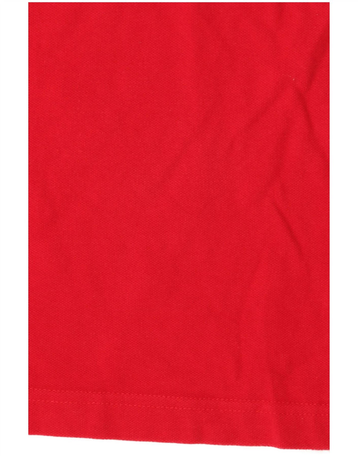 Crew Clothing Ανδρικό πουκάμισο πόλο μεγάλο κόκκινο βαμβακερό