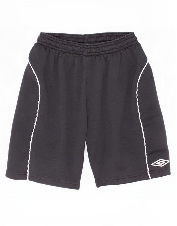 Γραφικά αθλητικά σορτς Umbro Boys 9-10 ετών Μαύρο Colourblock Πολυεστέρας