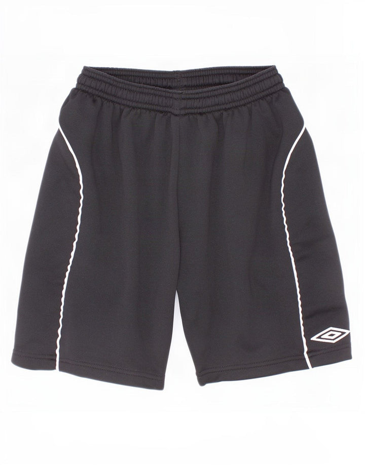 Γραφικά αθλητικά σορτς Umbro Boys 9-10 ετών Μαύρο Colourblock Πολυεστέρας