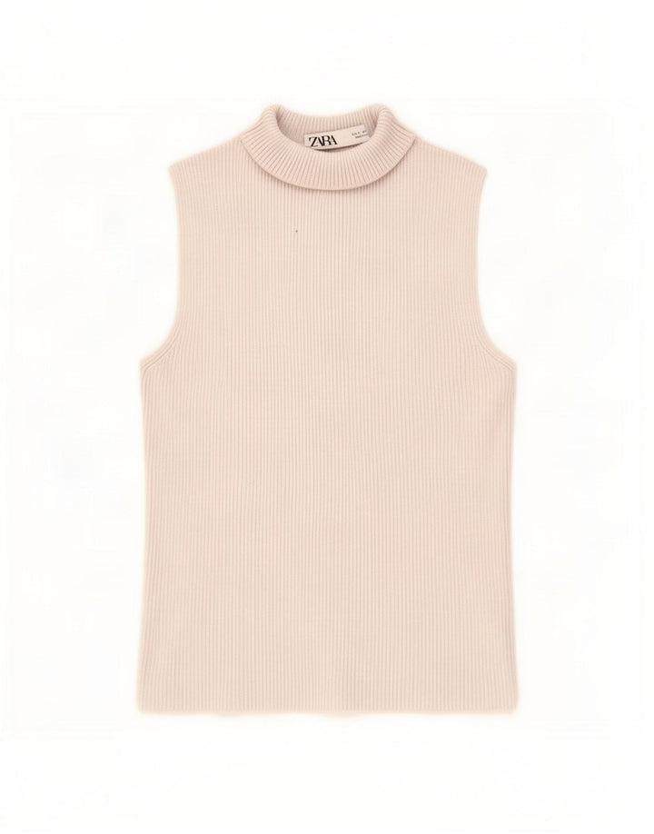 Zara Γυναικείο Γιλέκο Τοπ UK 8 Μικρή γκρι βισκόζη