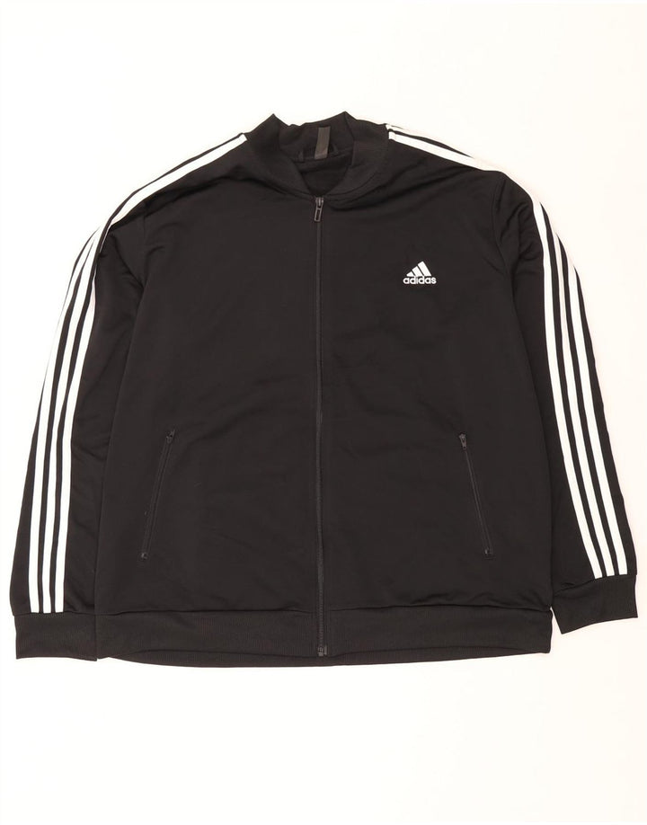 Γυναικεία αθλητική φόρμα Adidas Top Jacket UK 24/26 2XL Μαύρο Πολυεστέρας
