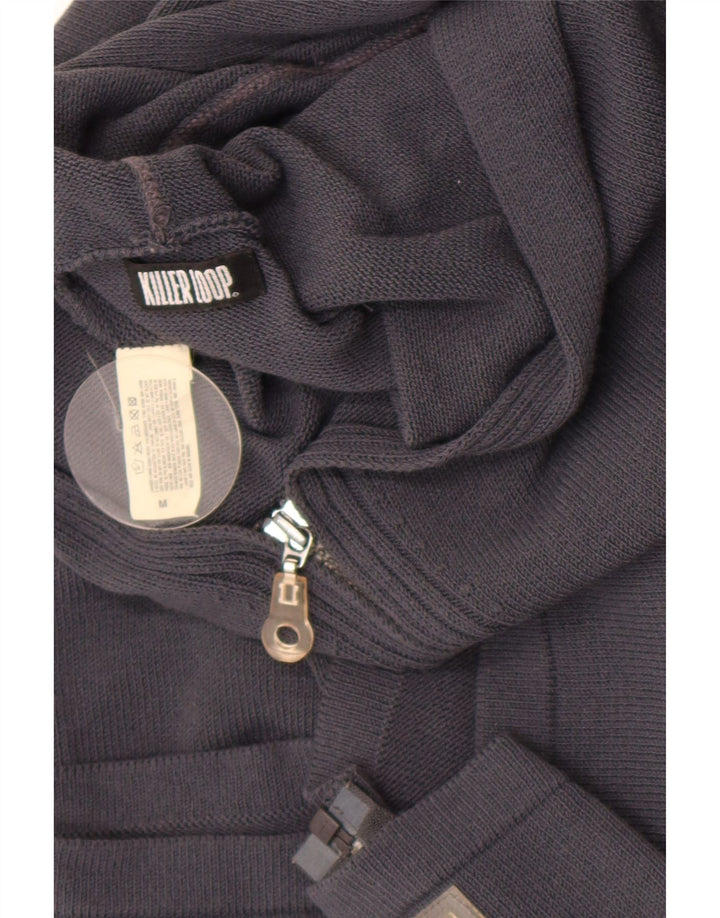 Killer Loop Γυναικείο πουλόβερ με κουκούλα Crop UK 12 Medium Navy Blue