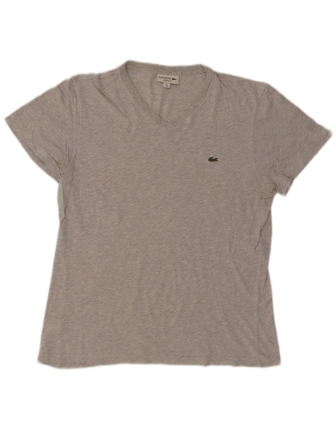 Ανδρικό μπλουζάκι Lacoste κανονική εφαρμογή Top size 4 Μεσαίο γκρι βαμβακερό