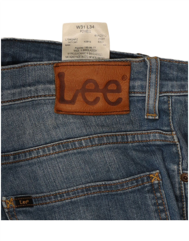 Ανδρικό τζιν ίσιο LEE Powell W31 L30 Μπλε βαμβακερό