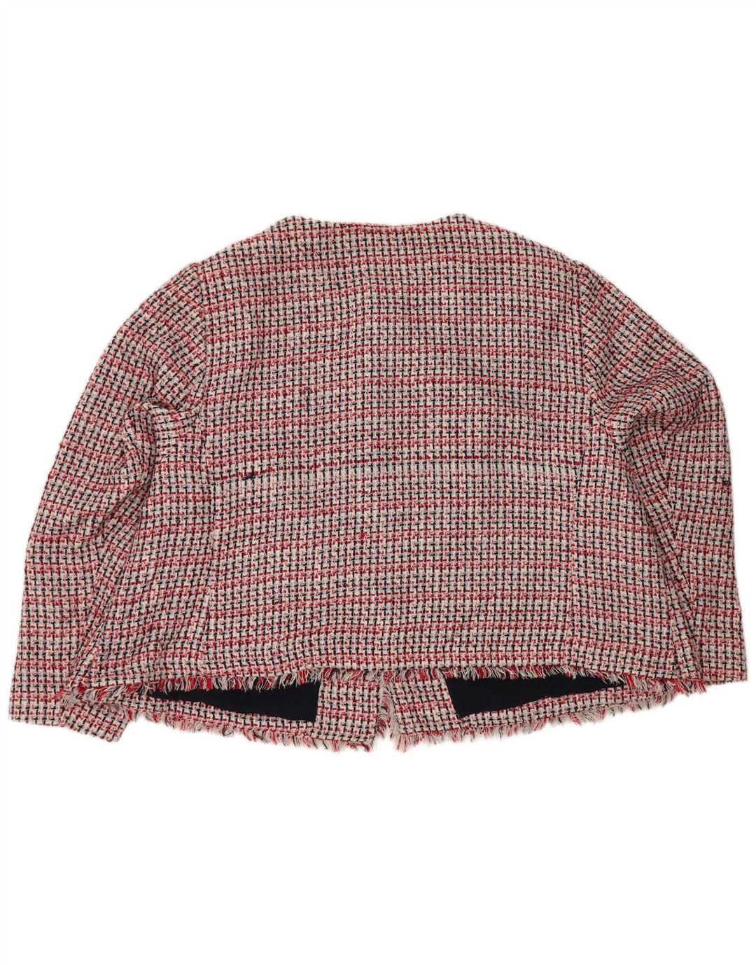 Marks & Spencer Γυναικείο μπουφάν σακάκι με 3 κουμπιά UK 30 6XL Red Check Polyester