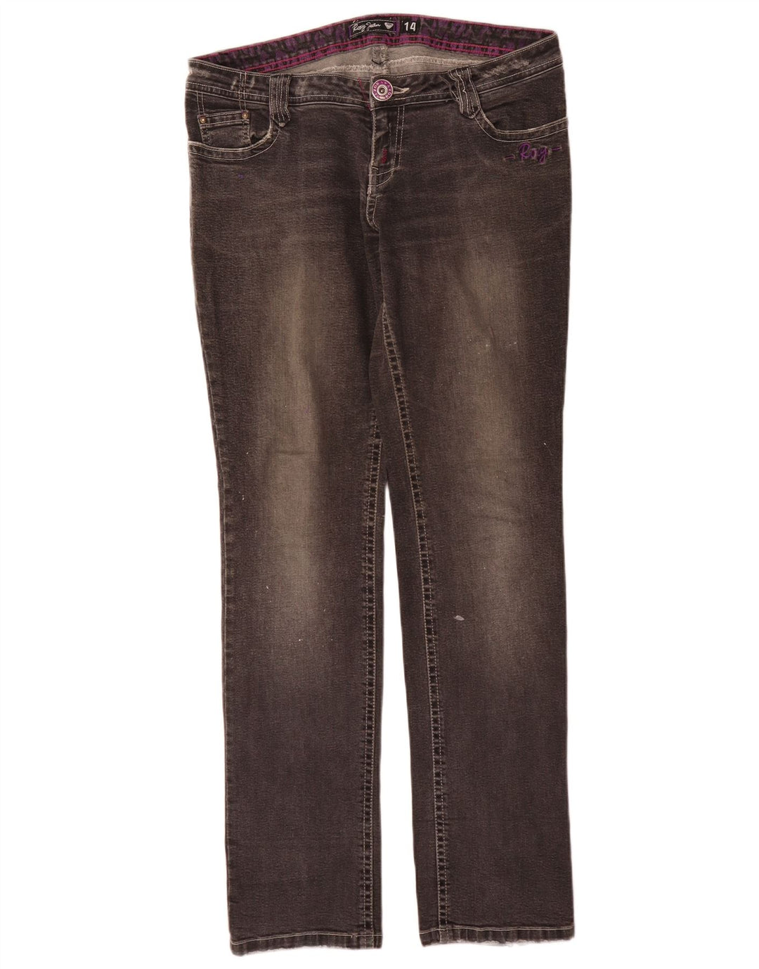 Γυναικείο Roxy Graphic Slim Jeans W32 L32 Γκρι βαμβακερό
