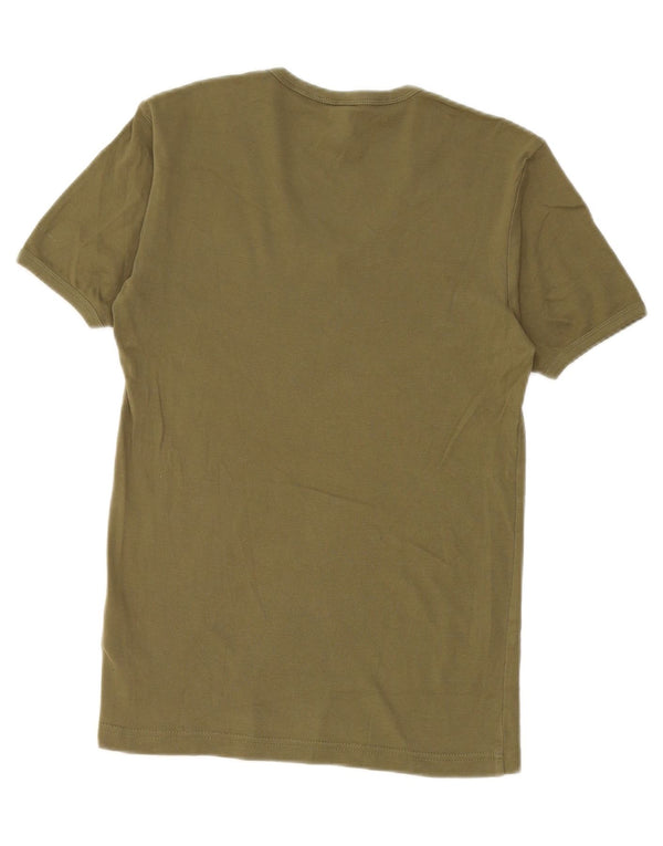 G-Star Γυναικείο T-Shirt Top UK 10 Small Khaki Βαμβακερό