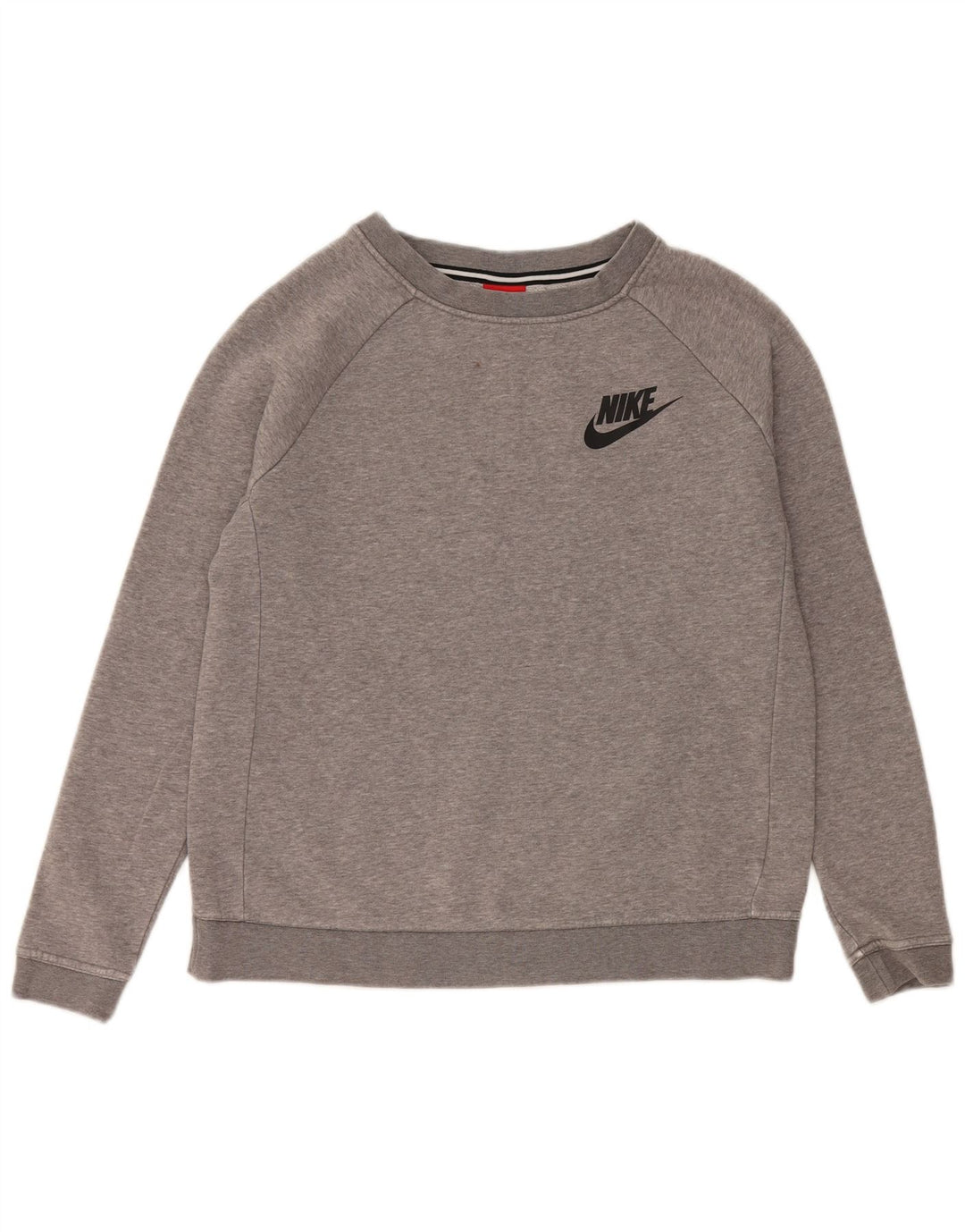 Γυναικείο φούτερ μεγάλου μεγέθους Nike Jumper UK 10 Μικρό γκρι βαμβακερό
