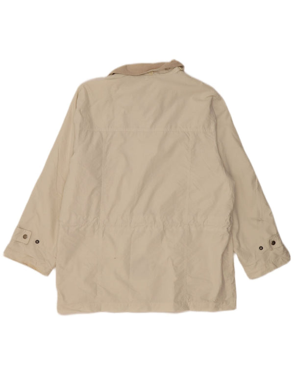 London Fog Windbreaker Jacket UK 16 Large Beige Cotton