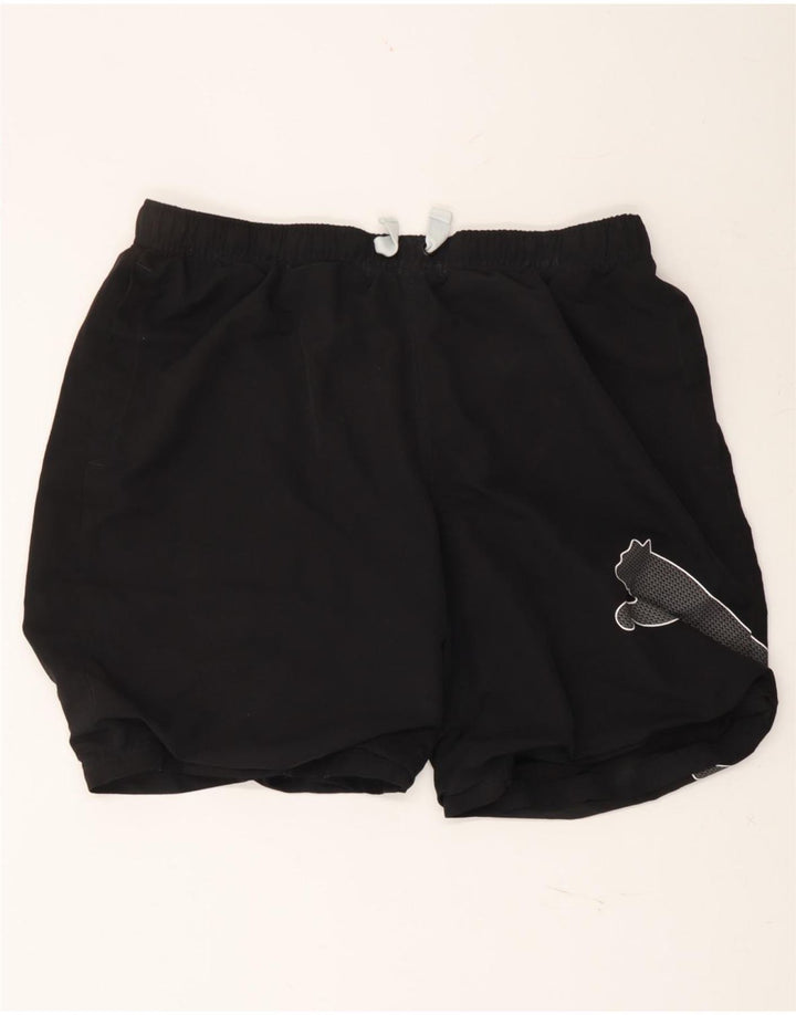 PUMA Mens Graphic Sport Shorts XL  Black Polyester Vintage Puma and Second-Hand Puma from Messina Hembry 