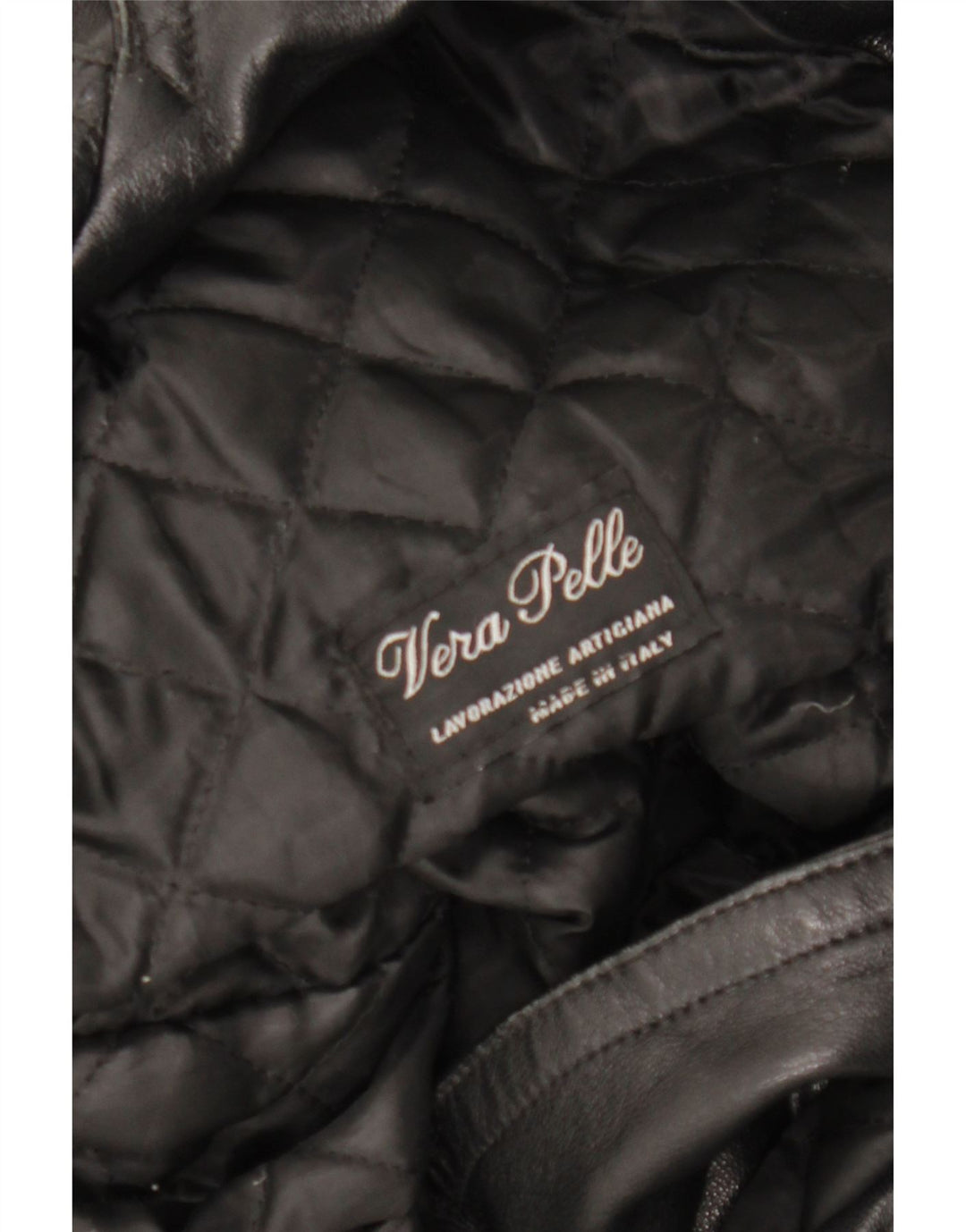 LAVORAZIONE ARTIGIANA Γυναικείο Παλτό UK 12 Medium Black Leather