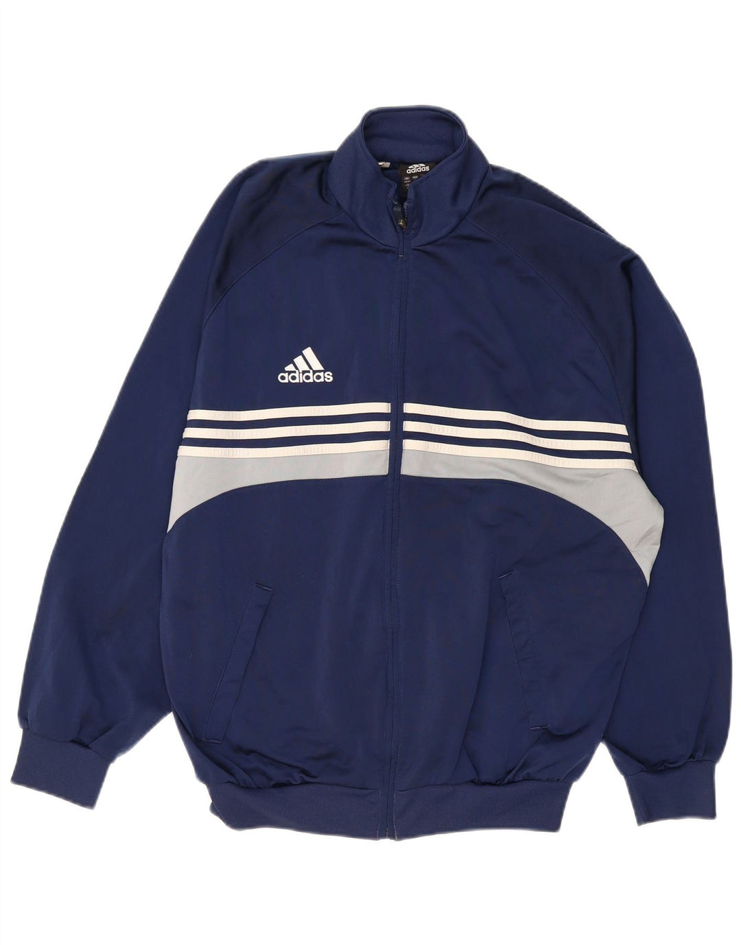 Ανδρική φόρμα ADIDAS Top Jacket UK 40/42 Medium Navy Blue Colorblock