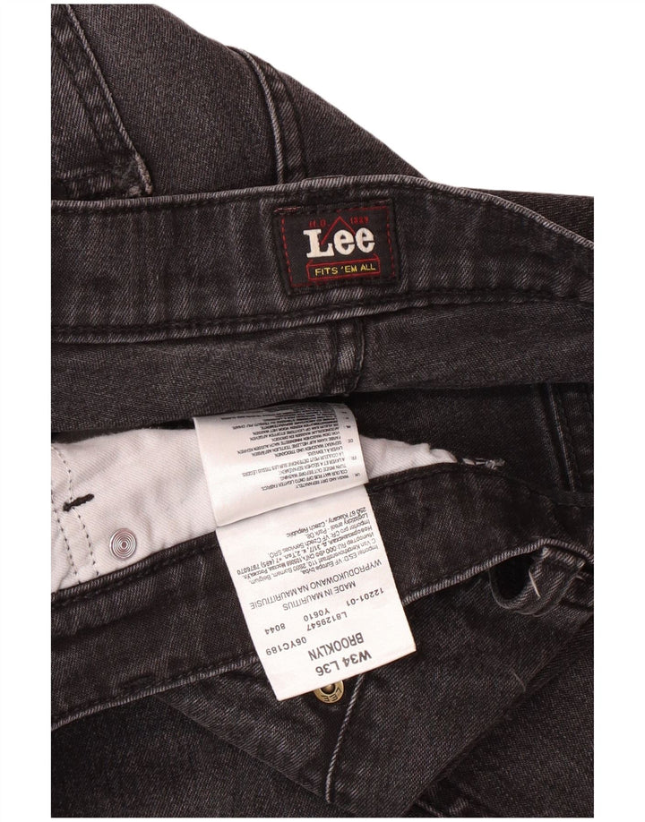 LEE Ανδρικό τζιν Brooklyn Straight W34 L33 Γκρι βαμβακερό