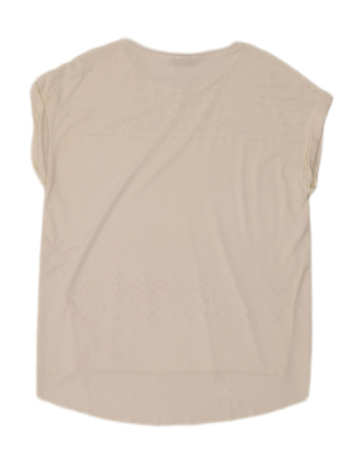Zara Γυναικεία Μπλούζα Τοπ UK 14 Medium White Floral