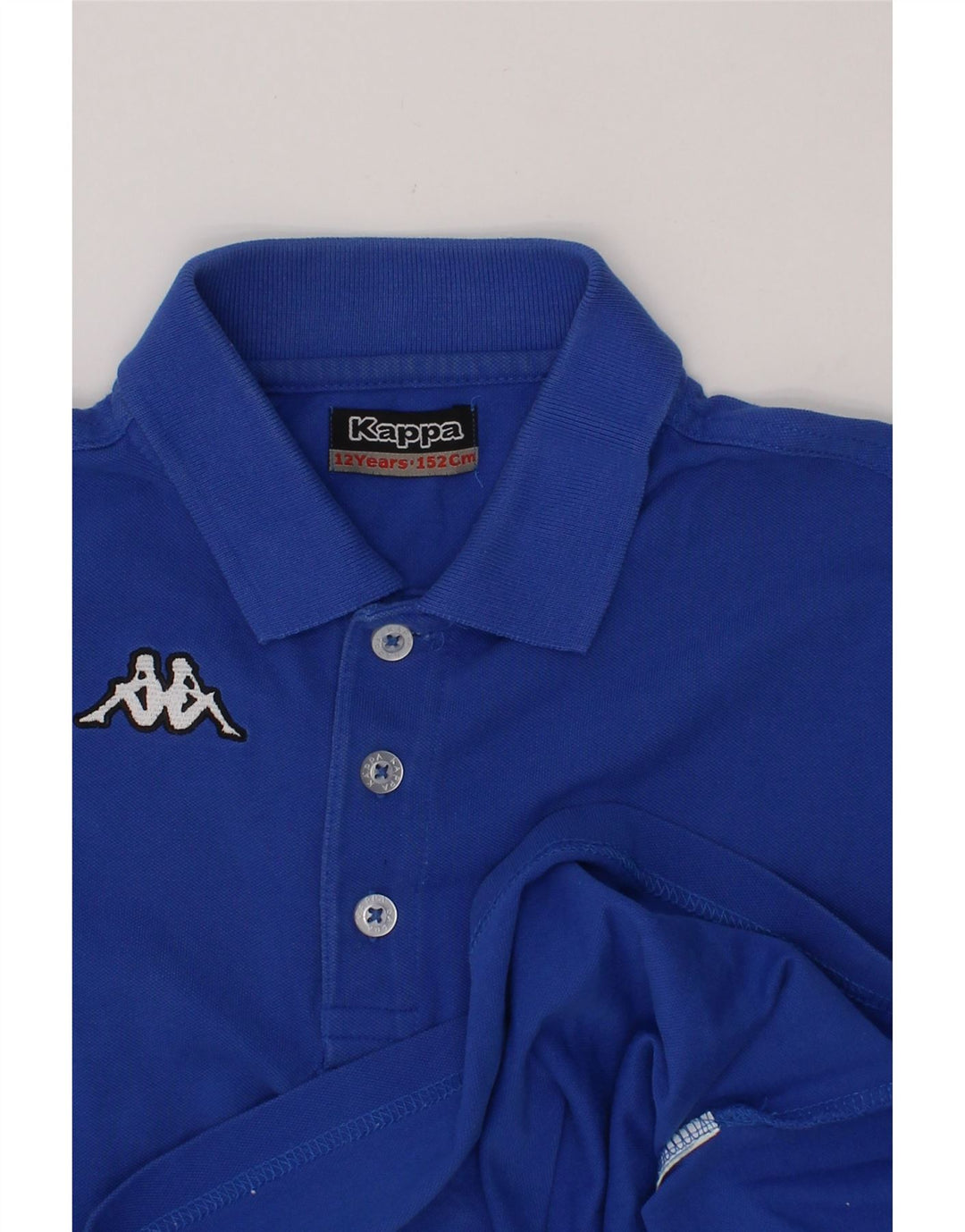 KAPPA Boys Polo Shirt 11-12 Years Blue Vintage Kappa and Second-Hand Kappa from Messina Hembry 