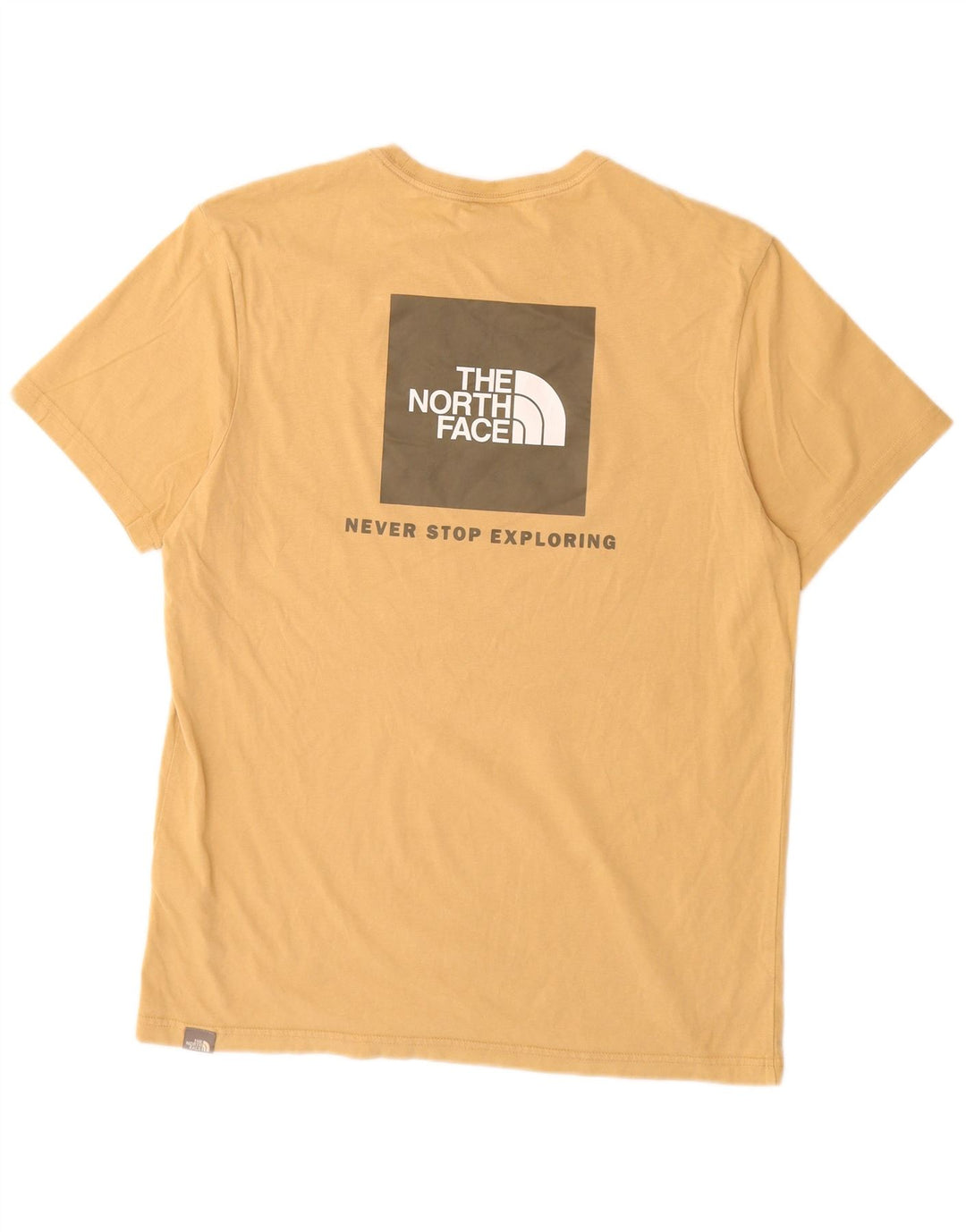 THE NORTH FACE Ανδρικό γραφικό T-Shirt Top Medium Beige Βαμβακερό