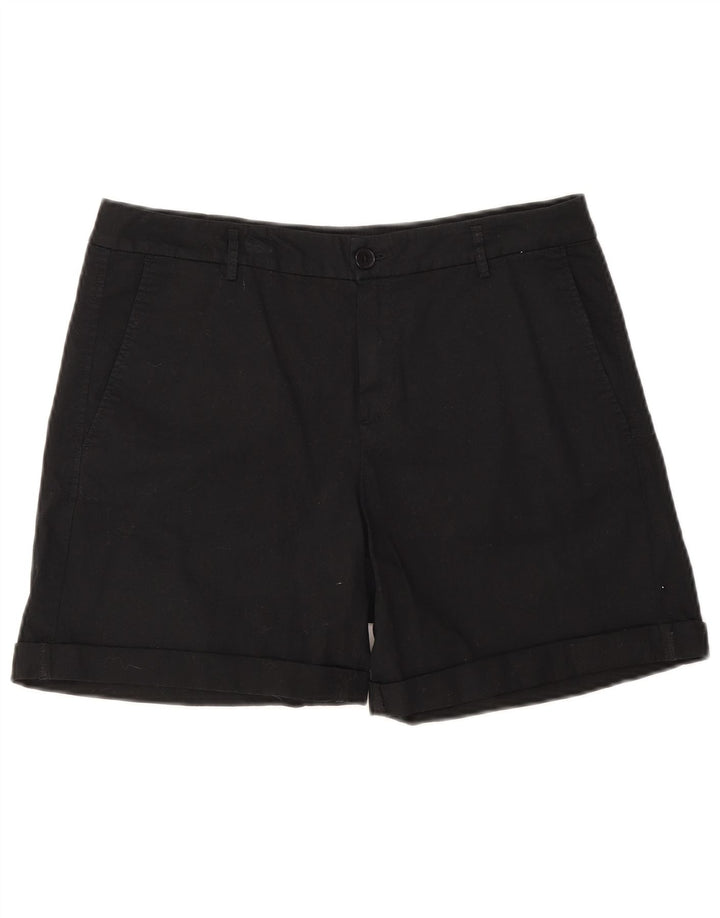 Benetton Γυναικείο σορτς Chino UK 12 Medium W32 Μαύρο