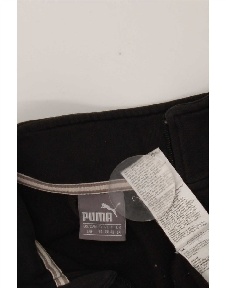 Puma Γυναικεία αθλητική φόρμα Top Jacket UK 14 Large Black Cotton