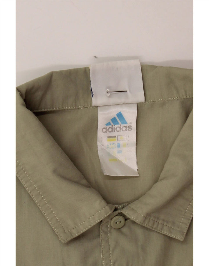 Ανδρικό κοντομάνικο μπλουζάκι ADIDAS UK 38/40 Medium Khaki Polyester