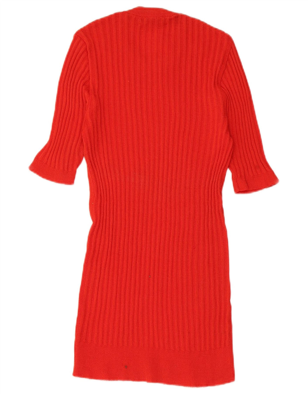 VINTAGE Γυναικεία Πλεκτή Μπλούζα Τοπ UK 8 Small Red