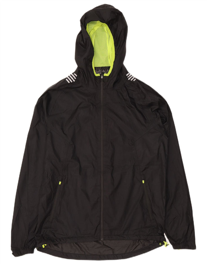 Ανδρικό μπουφάν βροχής με κουκούλα Mountain Warehouse UK 38 Medium Black Polyester