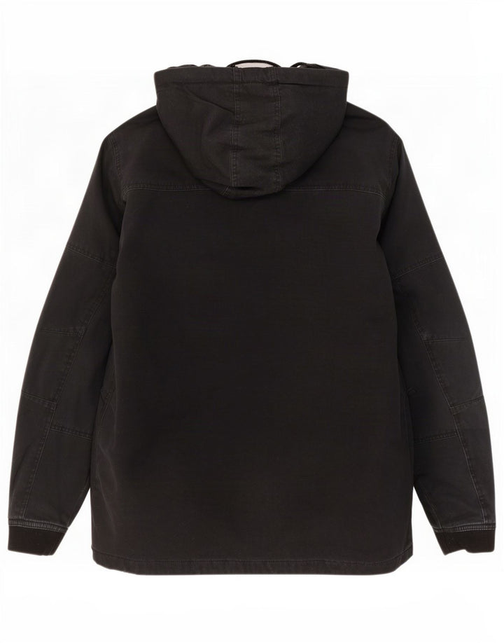 Ανδρικό μπουφάν Parka με κουκούλα Hurley UK 36 Small μαύρο βαμβακερό