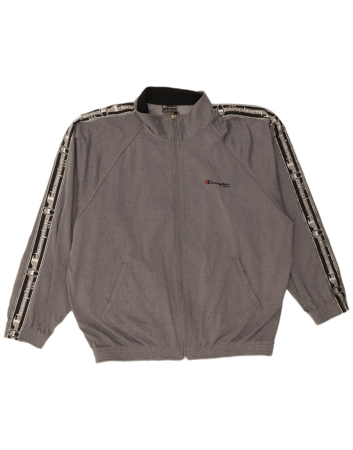 Ανδρική φόρμα Champion Graphic Top Jacket XL Grey Colourblock Polyester
