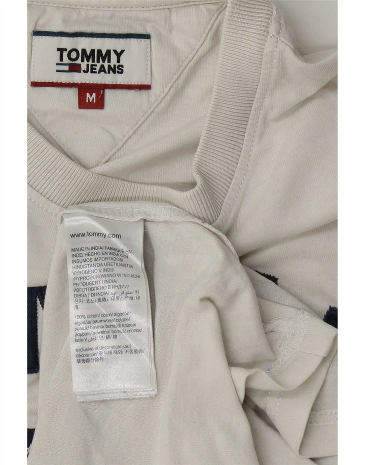 Ανδρικό γραφικό T-Shirt Tommy Hilfiger Top Μεσαίο λευκό βαμβακερό