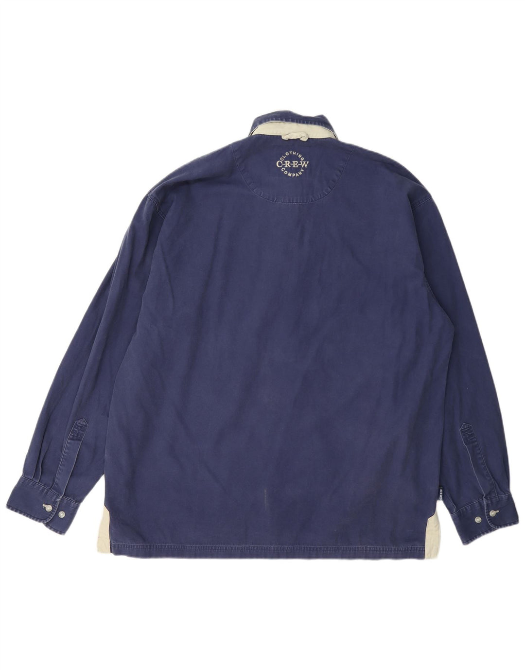 Crew Clothing Ανδρικό πουλόβερ Πουκάμισο μεγάλο navy μπλε βαμβακερό