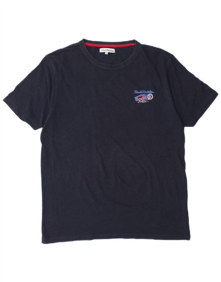 RENATO BALESTRA Γυναικείο T-Shirt Top 2XL Navy Blue Cotton