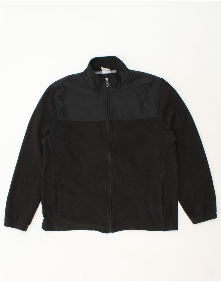 STARTER Mens Fleece Jacket UK 38/40 Medium Black Polyester Vintage Starter and Second-Hand Starter from Messina Hembry 