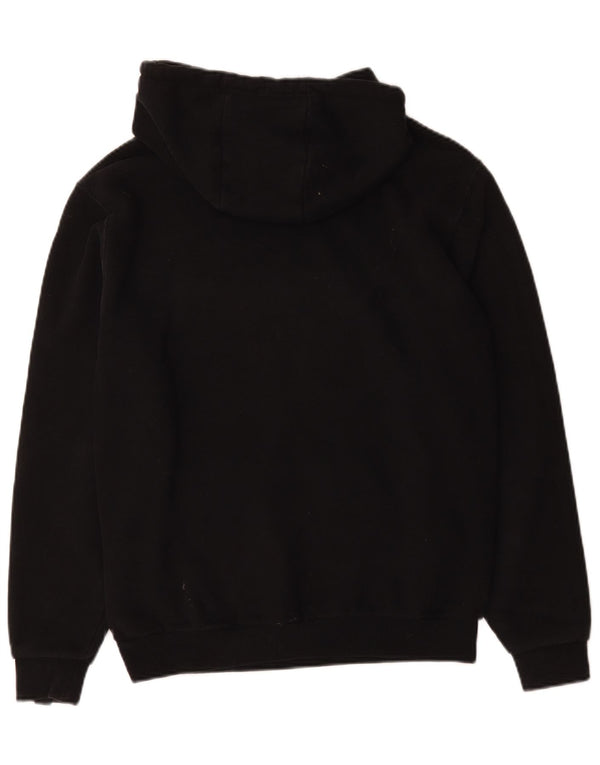 Ellesse Γυναικείο Γραφικό Hoodie Jumper UK 12 μεσαίο μαύρο βαμβακερό
