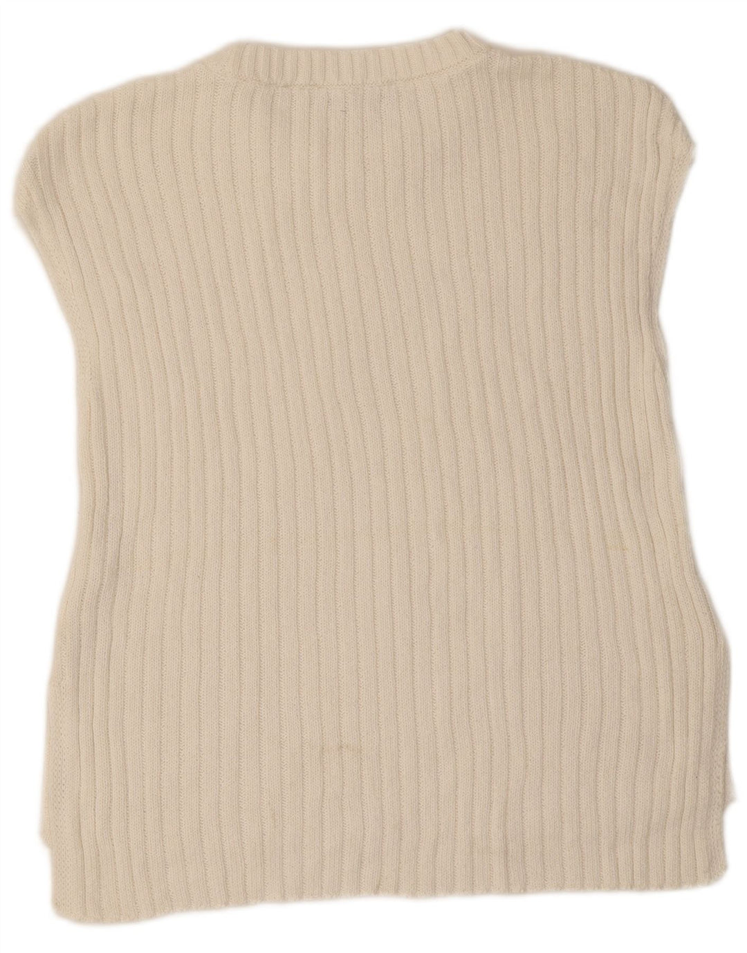 Zara Γυναικείο Γιλέκο Tank Top UK 12 μεσαίο λευκό βαμβακερό