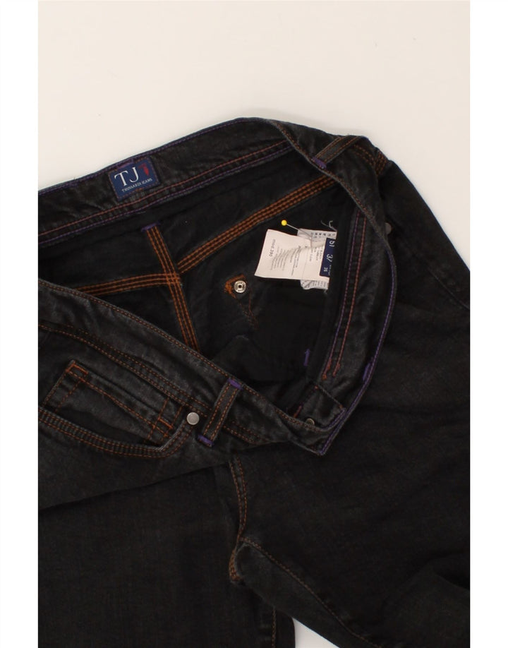 TRUSSARDI Mens Slim Jeans W35 L27 Black Cotton Vintage Trussardi and Second-Hand Trussardi from Messina Hembry 