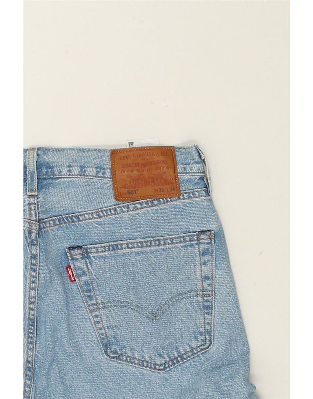 LEVI'S Ανδρικό τζιν 504 ίσιο W33 L32 Μπλε βαμβακερό