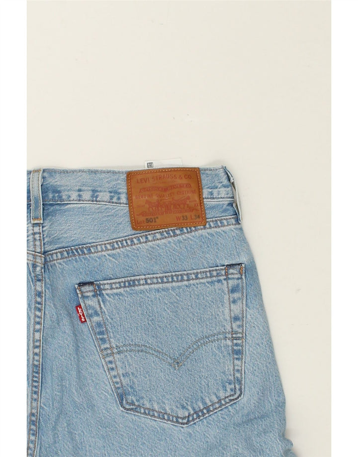 LEVI'S Ανδρικό τζιν 504 ίσιο W33 L32 Μπλε βαμβακερό