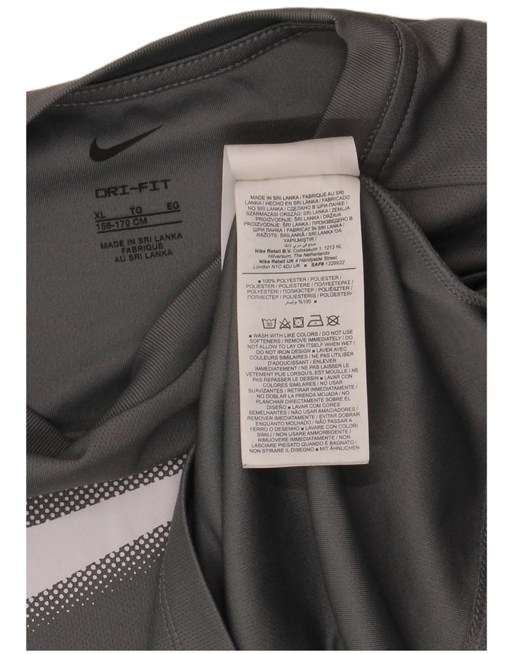 Μπλουζάκι NIKE Boys Dri Fit Graphic T-shirt 13-14 ετών XL Grey Polyester