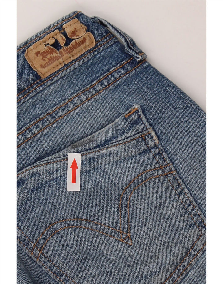 Γυναικείο ψηλόμεσο τζιν σορτς LEVI'S US 10 Medium W30 Μπλε βαμβακερό