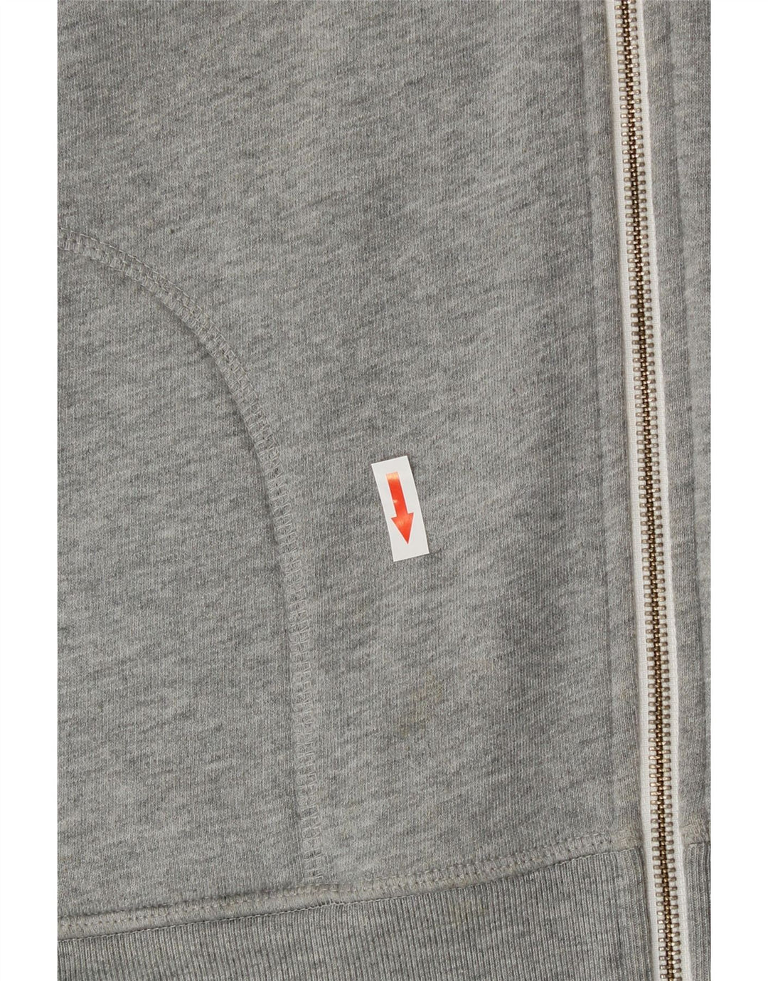 Jack Wills Γυναικείο πουλόβερ με κουκούλα με φερμουάρ UK 12 μεσαίο βαμβακερό γκρι