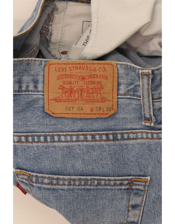 Levi's Mens 507 Slim Bootcut Jeans W29 L32 Μπλε βαμβακερό