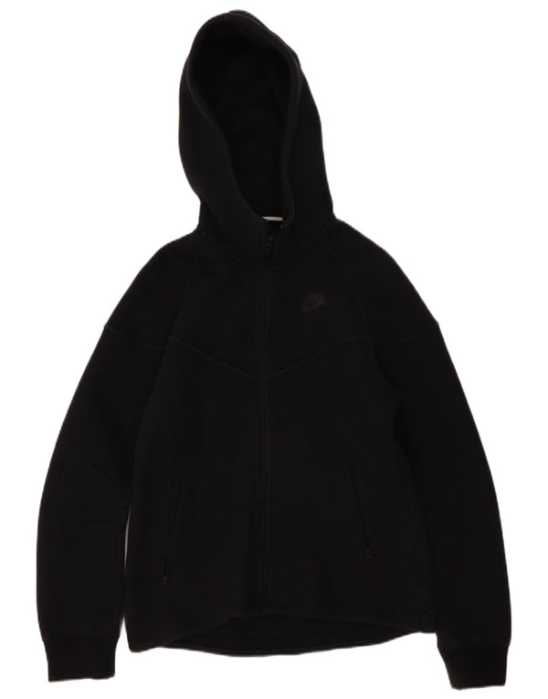 Nike Mens Zip Hoodie Sweater Small Black Cotton