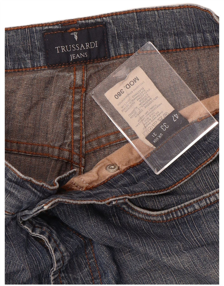 TRUSSARDI Γυναικείο τζιν 380 ίσιο IT 47 μεγάλο W31 L32 μπλε