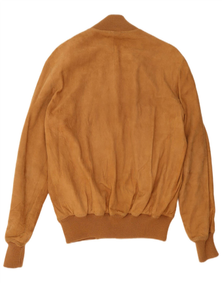 Arpel Ανδρικό Suede Bomber Jacket IT 52 XL Καφέ Δερμάτινο